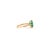 Antique 8 Prong Set 2.68 Ct Emerald Diamond Ring in 14k Gold Size 7 For Sale In New York - Image 6 of 15