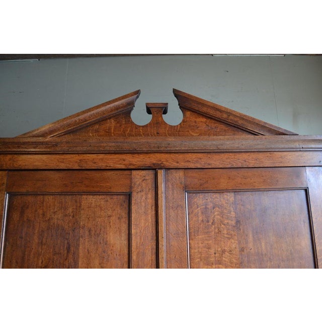 Antique Oak Empire Cabinet For Sale - Image 5 of 10