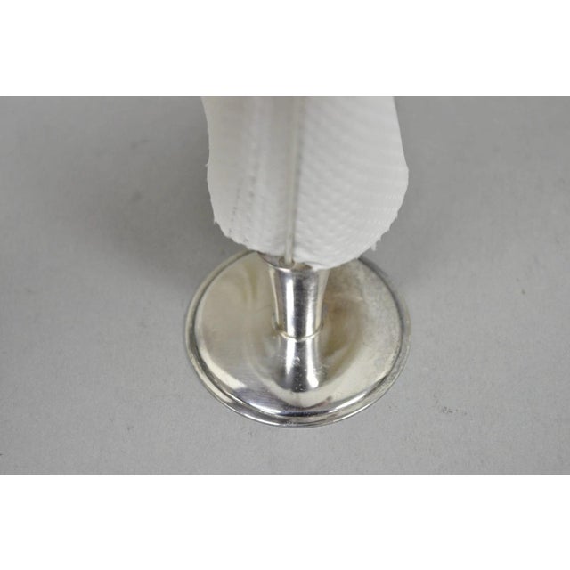 Mid 20th Century Danish Modern Silver Plated Umbrella Cocktail Napkin Holder - a Pair For Sale - Image 12 of 14