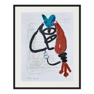 One-of-a-Kind 'Portrait of a Woman' - Original Oil Painting in the Style of Pablo Picasso For Sale
