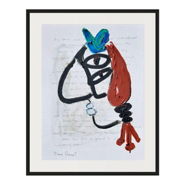 One-of-a-Kind 'Portrait of a Woman' - Original Oil Painting in the Style of Pablo Picasso For Sale