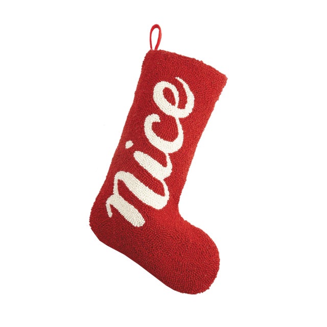 Traditional Nice Holiday Hook Stocking For Sale - Image 3 of 3