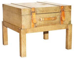 Brown Saddle Leather Suitcase or Trunk