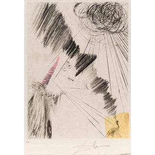 Salvador Dalí­, Femme Au Clown, 1969, Etching For Sale