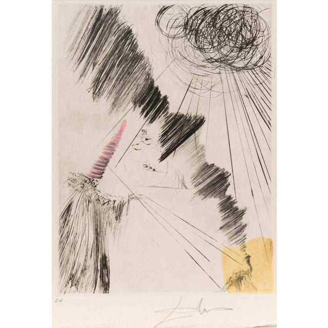 Salvador Dalí­, Femme Au Clown, 1969, Etching For Sale