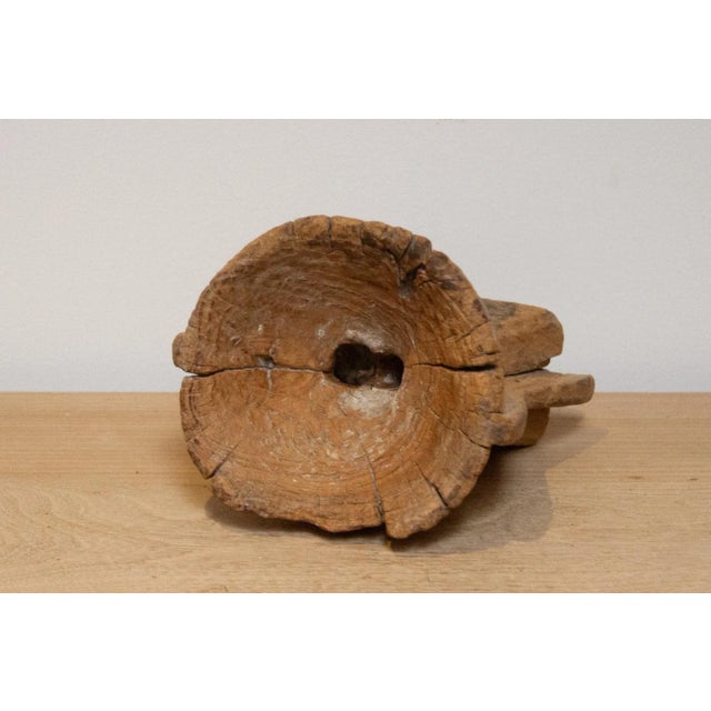 19th Century Rustic Teak Seeder Candleholder-Sambabur For Sale - Image 5 of 7