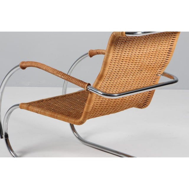 Set of Vintage MR20 Lounge Chair and Ottoman by Ludwig Mies Van Der Rohe, 1960s For Sale - Image 14 of 15