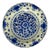 Vintage Royal Delft Hand-Painted Floral Wall Plate by H. De Jong, 1960 For Sale