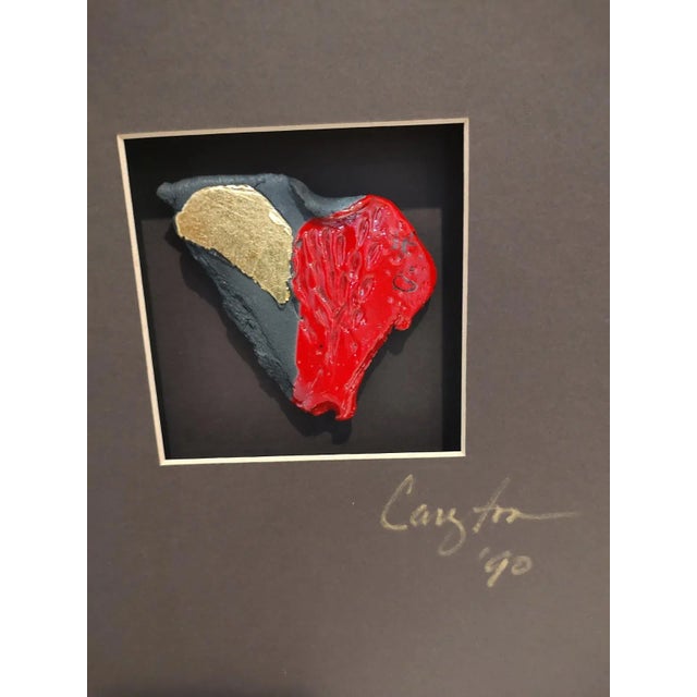 Abstract 1990s Abstract Brutalist Post Modern Original Art - Framed For Sale - Image 3 of 11