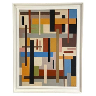 Armilde Dupont, Composition, 1970s, Oil on Canvas For Sale