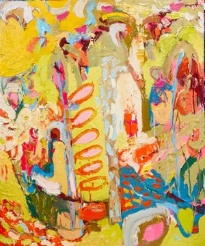 "By the Forest Waterfall" Painting by Paul Wadsworth