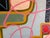 Large Contemporary Abstract Acrylic Painting – Pink Linear & Geometric Expressions For Sale - Image 9 of 11