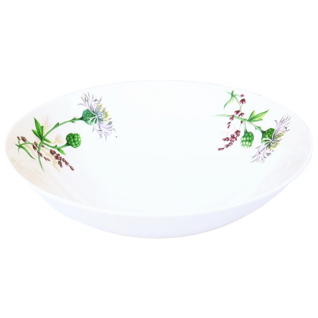 Mid-Century Modern 1940s Purple Thistle Limoges China, 6 Place Settings + Platter, 35 Pieces For Sale - Image 3 of 6