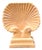 Vintage Eco-Plaster Clam Shell Console Pedestal For Sale