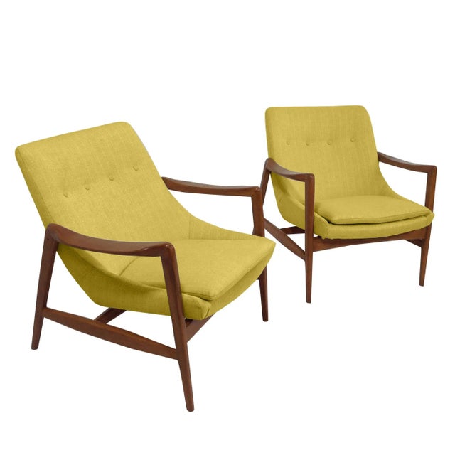 Modern Medellin Mid-Century Style Lounge Chairs - a Pair For Sale - Image 4 of 6
