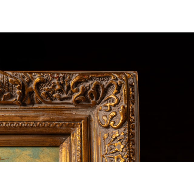 Early 20th Century Ship at Sea - Going Left | Framed Oil Painting, Signed For Sale - Image 4 of 6