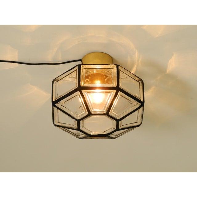 Model 2756 Octagon Ceiling Lamp in Glass from Limburg, 1970s For Sale - Image 10 of 18