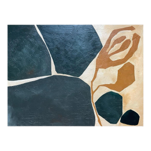 2026 "Sopravvivenza" Abstract Contemporary Unframed Painting on Canvas by Artist r.k. Red