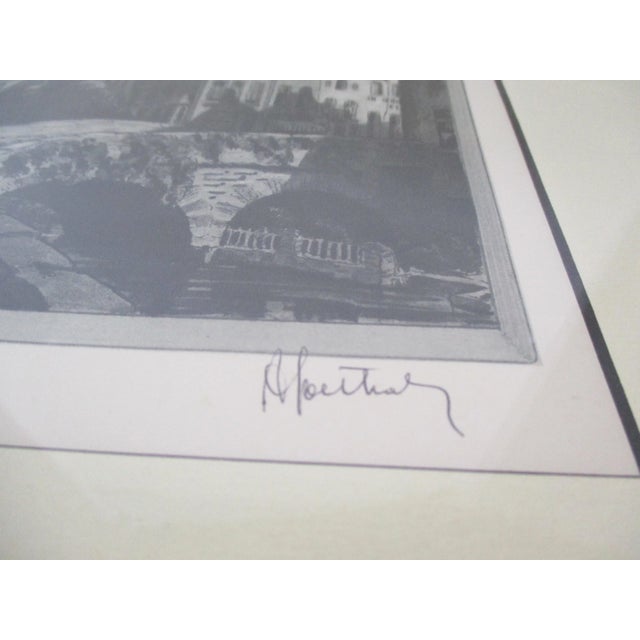 Illustration Pont Flamand Gravure Print, Framed For Sale - Image 3 of 6