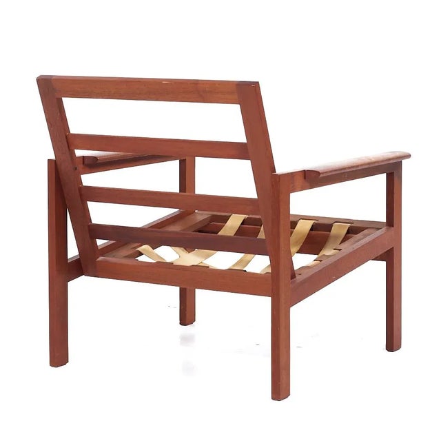 Illum Wikkelsø for Niels Eilersen Capella Model No. 4 Mid Century Teak Lounge Chairs - Pair For Sale - Image 10 of 12