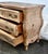 Vintage Pulaski Venetian Style Carved &Painted Pine Three Drawer Bombe' Commode For Sale - Image 10 of 13