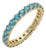 Swiss Blue Topaz Eternity Ring | December Birthstone Ring | Stackable Wedding Band Us 7 For Sale