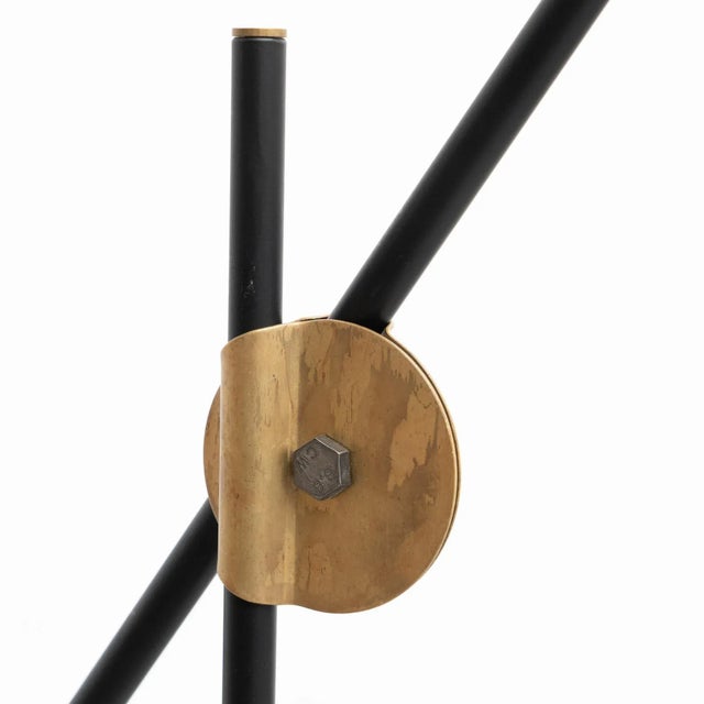 KH #1 Black Raw Brass Floor Lamp from Konsthantverk For Sale - Image 11 of 18