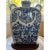 Mid 20th Century Mid 20th Century Large 10.5" Chinese Blue & White Moon Flask Vase & Stand - Phoenix & Peony Decor For Sale - Image 5 of 11