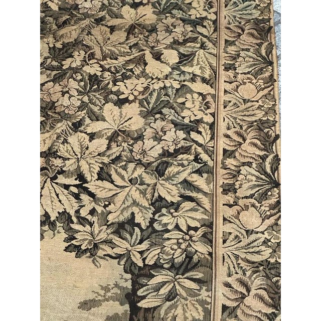 Vintage French Aubusson Style Jacquard Tapestry Panel, 1940s For Sale - Image 13 of 18