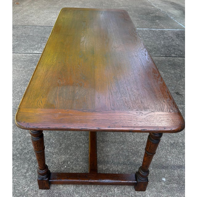 French Country Farm Dining Table For Sale - Image 4 of 12