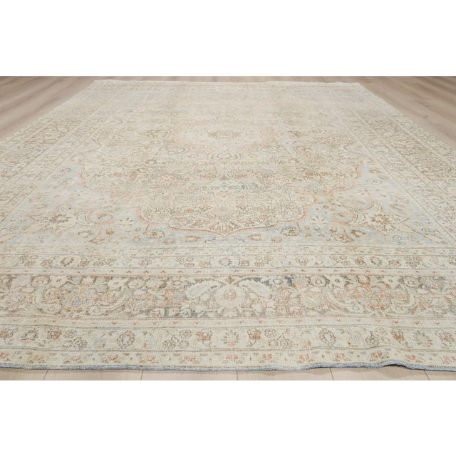 Antique Persian Mashhad Rug, 09'02 X 12'03 For Sale - Image 9 of 10