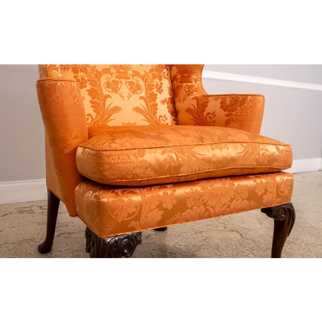 Kittinger Cw-104 Colonial Williamsburg Clawfoot Wing Chair For Sale - Image 11 of 18