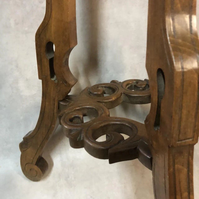 Antique Walnut Side Table, 1900s For Sale - Image 10 of 13