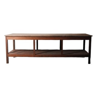 Antique French Workbench Table – Rustic Farmhouse Industrial For Sale