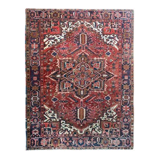 Early 20th Century Persian Heriz Rug For Sale