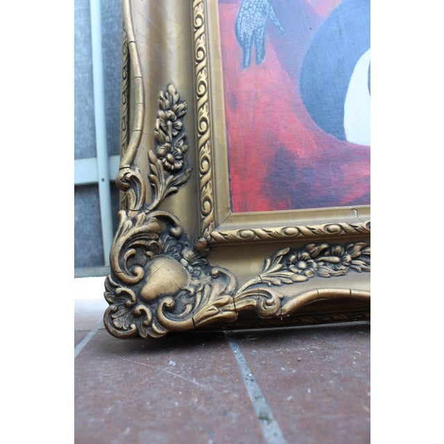 Lady Smoking, 1950s, Oil Painting, Framed For Sale - Image 13 of 18