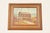 Original Artist Signed Oil Painting on Canvas Rural Landscape of "Covered Bridge" in Carved Walnut and Woven Rattan Frame For Sale - Image 14 of 14