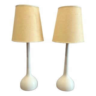 Scandinavian Modern B44 Table Lamps in Wood by Hans-Agne Jakobssen for AB Markaryd, Sweden, 1960s, Set of 2 For Sale