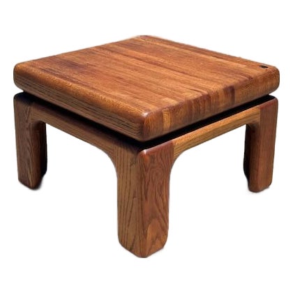 Vintage Solid Oak Coffee Table For Sale