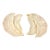 Vintage Italian Alabaster Leaf Dishes - Pair of Sculptural Catchall Bowls For Sale