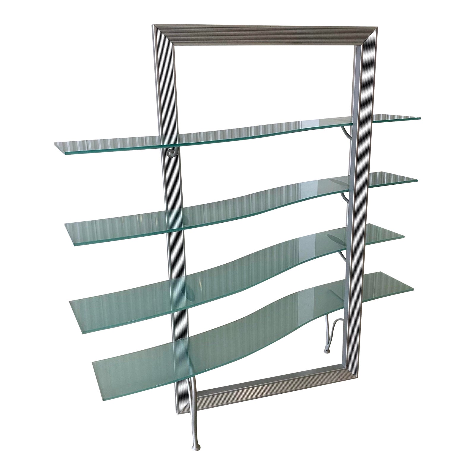 Flexa Frosted Glass Bookcase Chairish