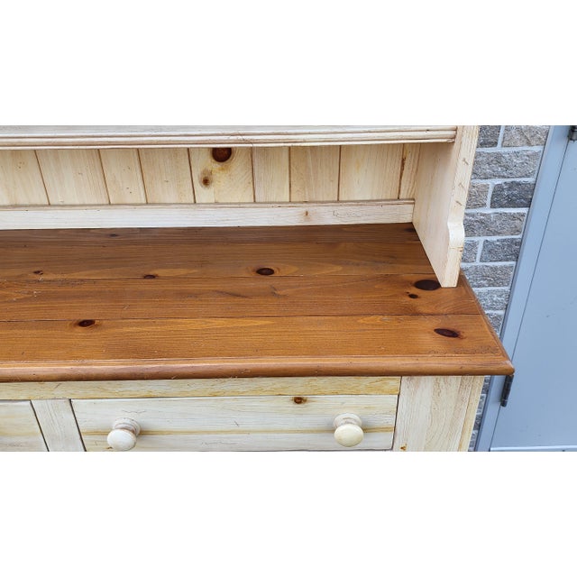 Ethan Allen Farmhouse WhiteWashed W/ Distressed Pine Dining Room China