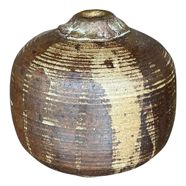 Vintage Boho Studio Pottery Vase For Sale