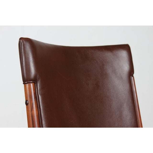 Conference Chairs in Rosewood & Leather by Kai Lyngfeldt Larsen for Søren Wiladsen, Denmark, 1960s, Set of 14 For Sale - Image 9 of 18