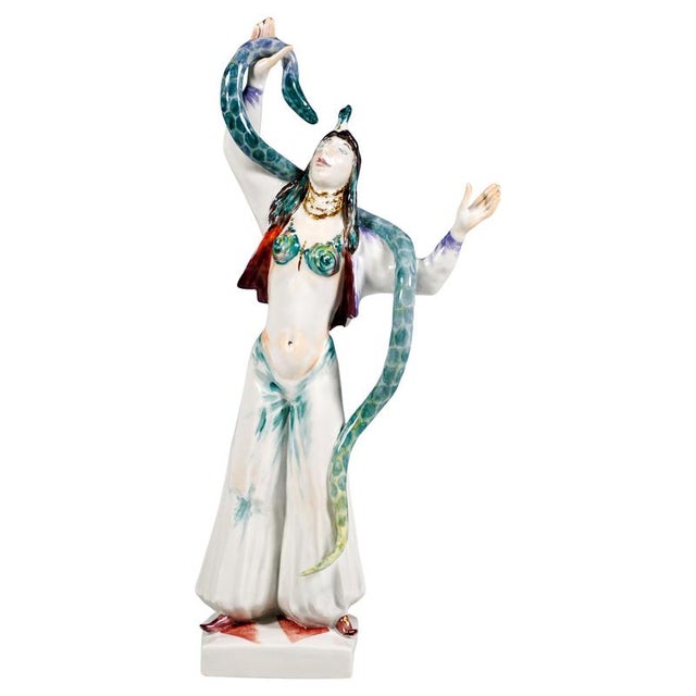 Snake Charmer Circus Figurine by Peter Strang for Meissen, 1998 For Sale - Image 6 of 6