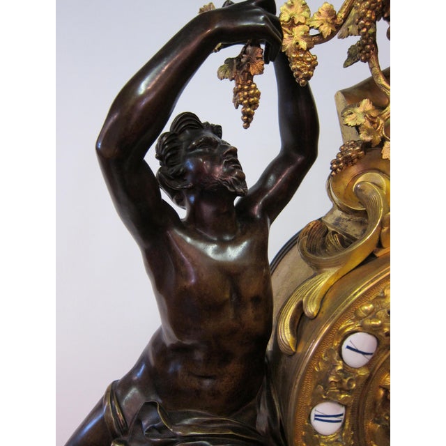 Mid 19th Century Mid 19th Century Bacchus Mantle Clock For Sale - Image 5 of 9