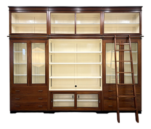 Large English Art Deco Bookcase