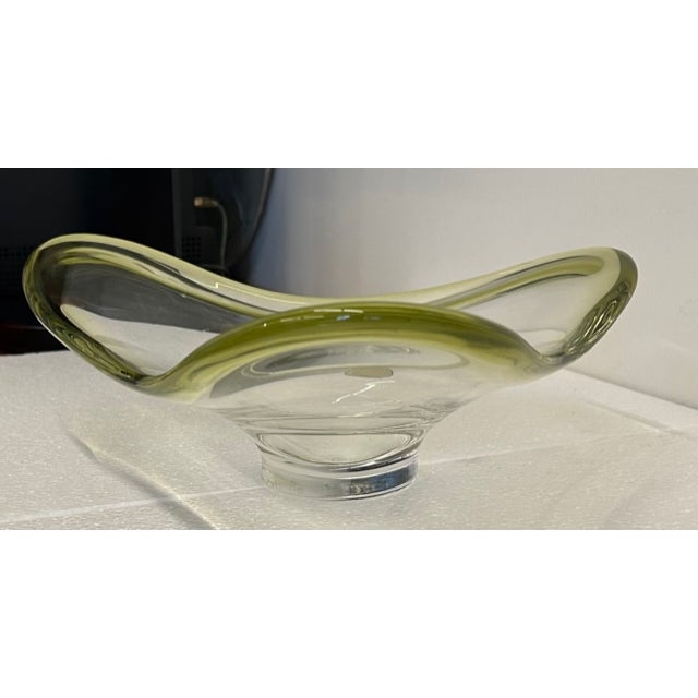 Mid Century Chalet Canada Glass Centerpiece For Sale - Image 9 of 9