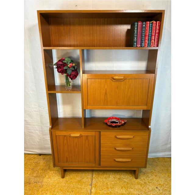 Vintage Room Divider in Teak by Stonehill, 1970s, in Restored conditions. Designed 1960 to 1969 This piece has an...