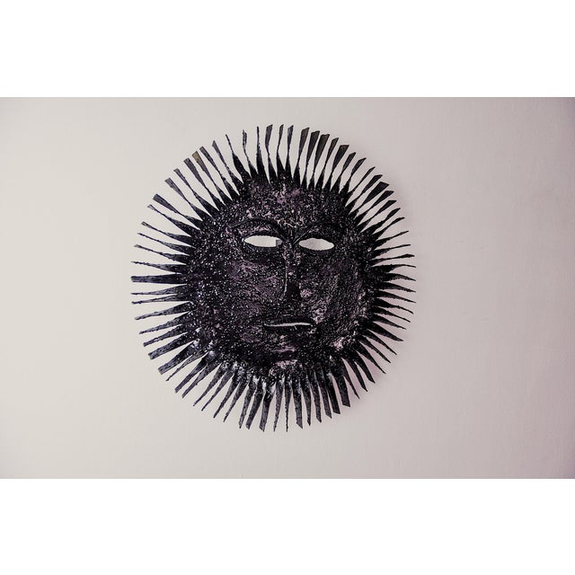 1970s Brutalist Large Sun Sconce, Spain, 1970s For Sale - Image 5 of 10